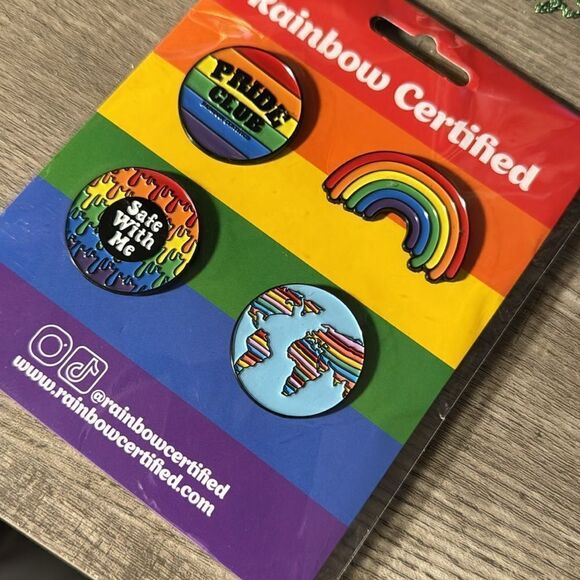 Rainbow Certified pride enamel pins - Picture 2 of 7